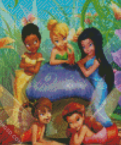 Tinker Bell And Fairies Diamond Paintings