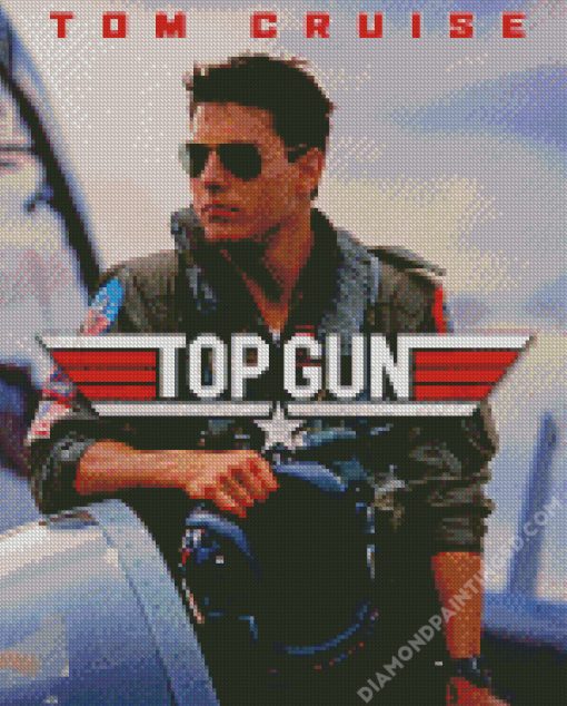 Tom Cruise Top Gun Diamond Paintings