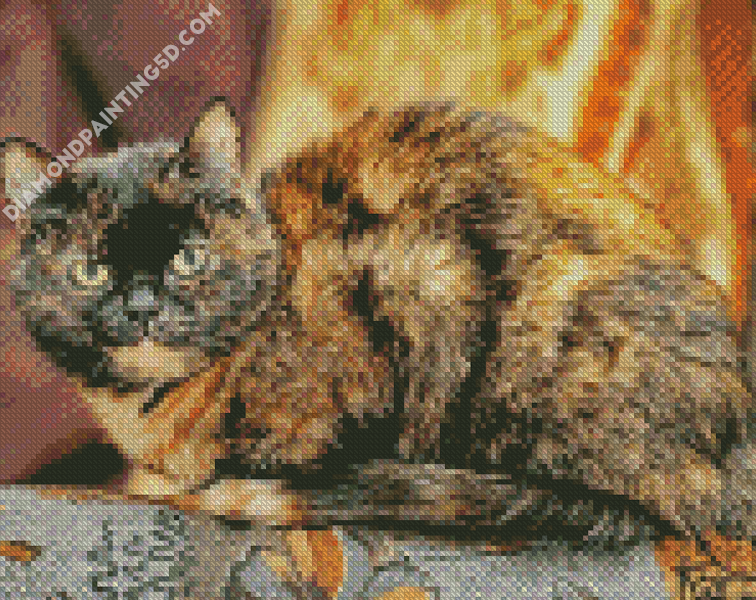 Tortoiseshell Cat Diamond Painting 