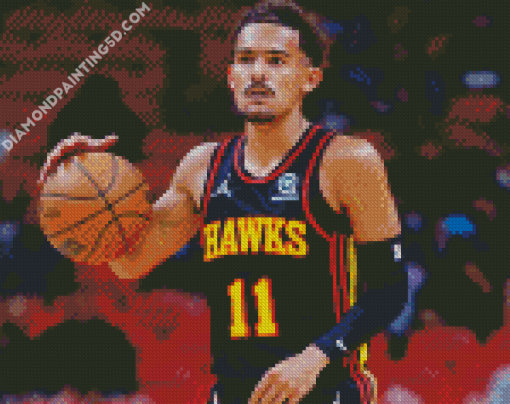 Trae Young Basketball Diamond Paintings