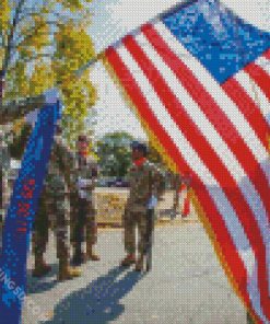 American Flag And Military Diamond Paintings
