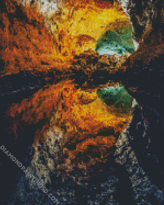 Canary Islands Cave Water Reflection Diamond Paintings