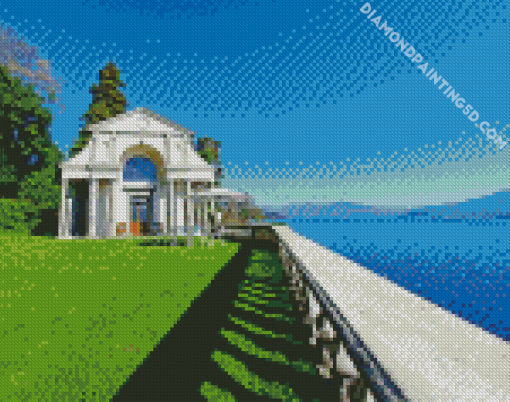 Italian Villa On The lake Diamond Paintings