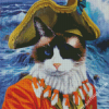 Pirate Cat Art Diamond Paintings