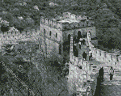 Black And White Great Wall Of China Diamond Paintings