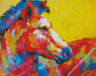 Colorful Horse Art Diamond Paintings