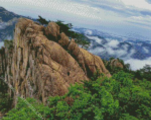 Mount Seoraksan Landscape Diamond Paintings