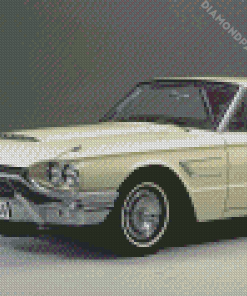White Ford Thunderbird Diamond Paintings