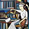 Abstract Blind Lawyer diamond painting