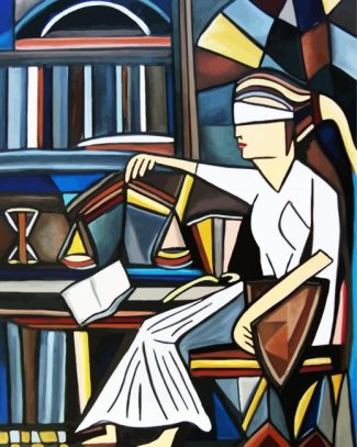 Abstract Blind Lawyer diamond painting