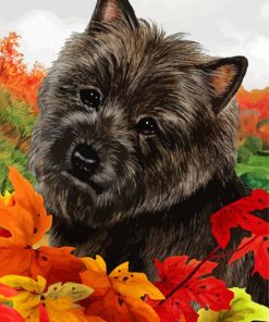 Aesthetic Black Cairn Terrier Art Diamond Paintings