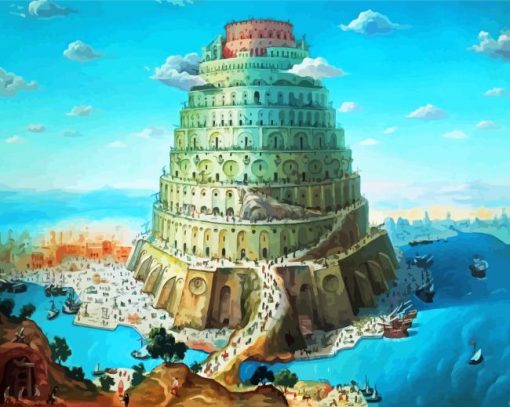 Babel Tower Art Diamond Paintings