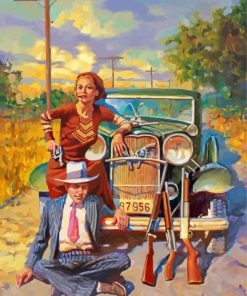 Bonnie And Clyde Art Diamond Painting