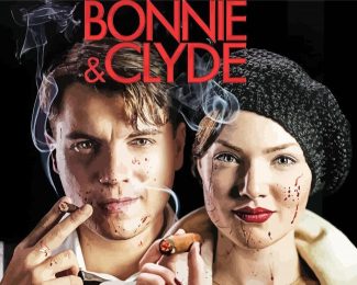 Bonnie And Clyde Film Poster Diamond Painting