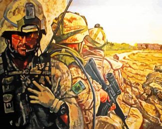 CDN Military Soldiers Diamond Paintings
