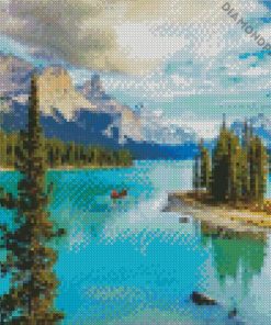 Canada Maligne Lake diamond painting