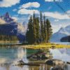 Canada Maligne Lake Landscape diamond painting