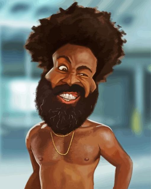 Childish Gambino Caricature Diamond Paintings