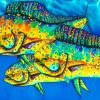Colorful Mahi Mahi Fish diamond painting