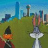 Daffy Duck And Bugs Bunny diamond painting