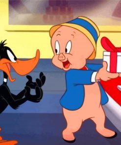 Daffy Duck And Porky Pig diamond painting