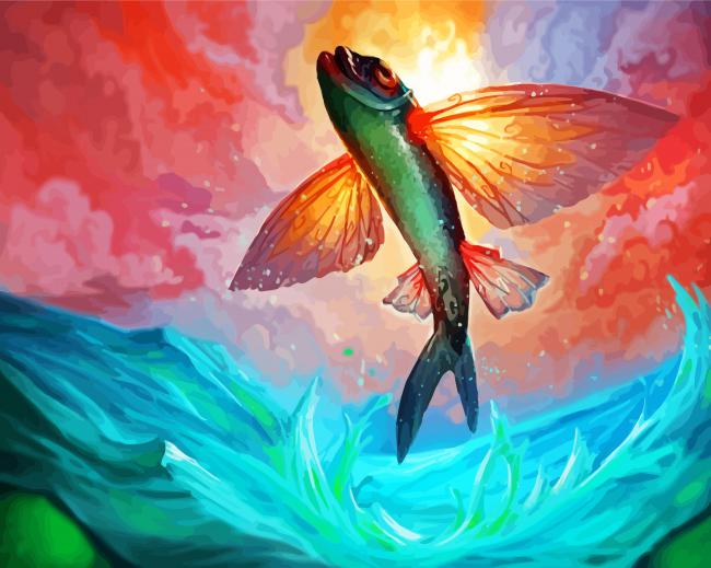 Fantasy Fly Fish Diamond Painting 