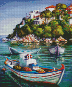 Fighing Boat Art Diamond Paintings