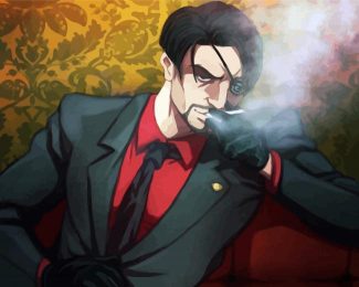 Goro Majima Smoking diamond painting