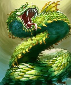 Green Dragon diamond painting