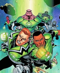 Green Lantern Comic Diamond Paintings