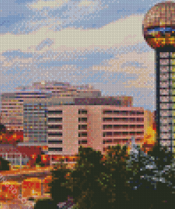 Knoxville Skyline At Sunset Diamond Paintings