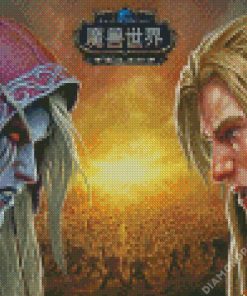 World Of Warcraft Battle For Azeroth Online Game Diamond Paintings