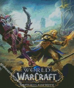 World Of Warcraft Battle For Azeroth Poster Diamond Paintings