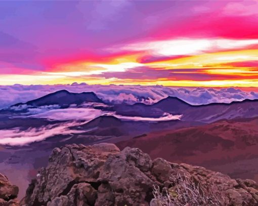 Haleakala Sunset Diamond Paintings