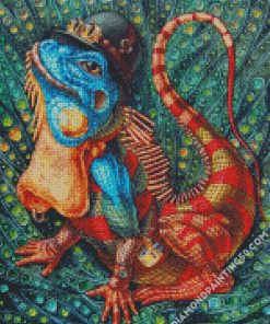 Iguana Art diamond painting