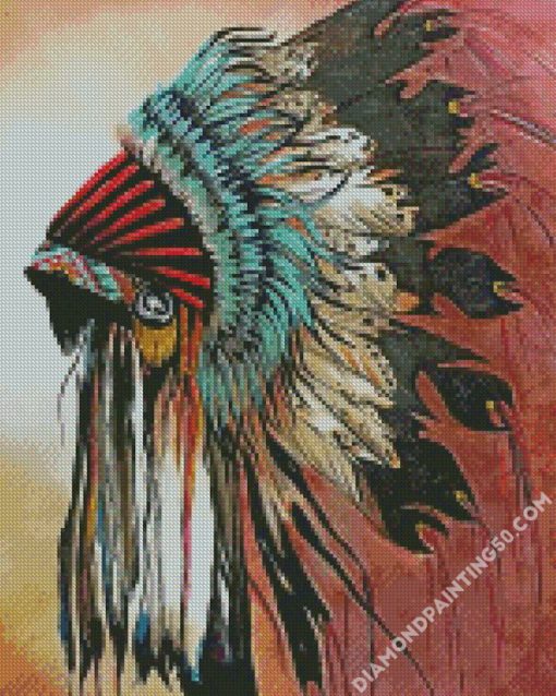 Indian Headdress diamond painting