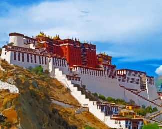Lhasa Potala Palace diamond painting