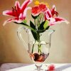 Lilies In Glass diamond painting