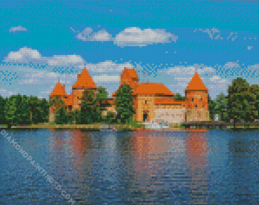 Lithania Trakai Castle diamond painting