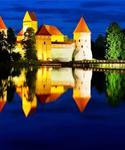 Lithuania Trakai Island Castle diamond painting