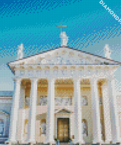 Lithuania Vilnius Cathedral diamond painting