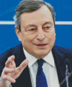 Mario Draghi Minister Diamond Painting