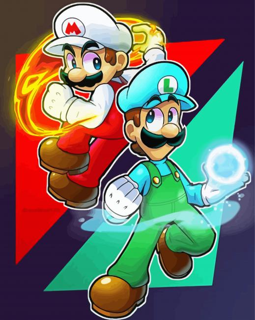 Mario And Lugi Diamond Painting 