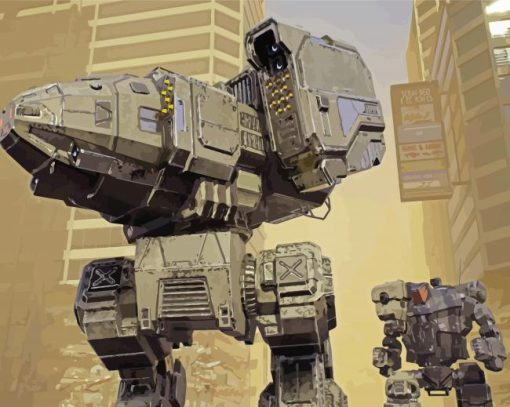 Mechwarrior Video Game Diamond Paintings