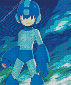 Mega Man Cartoon Diamond Paintings