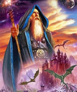 Merlin Wizard diamond painting
