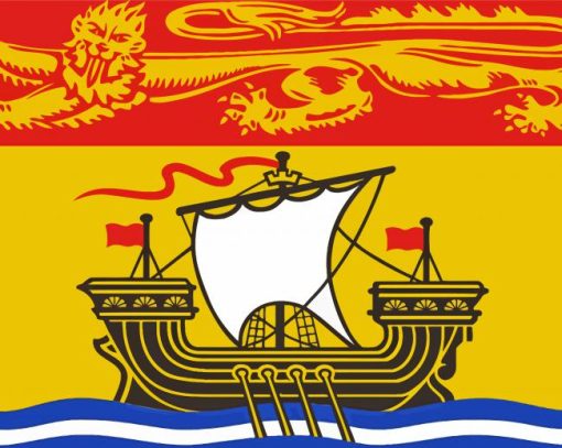 New Brunswick Flag Diamond Paintings