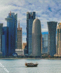 Qatar Buildings Diamond Paintings
