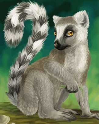Ring Tailed Lemur Animal diamond painting