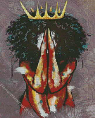 Abstract Black Queen Art Diamond Paintings